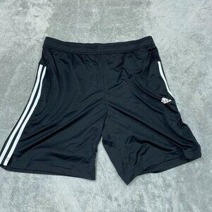 Adidas XL Black Shorts Lightweight Striped Activewear Size XL Unisex a1025
